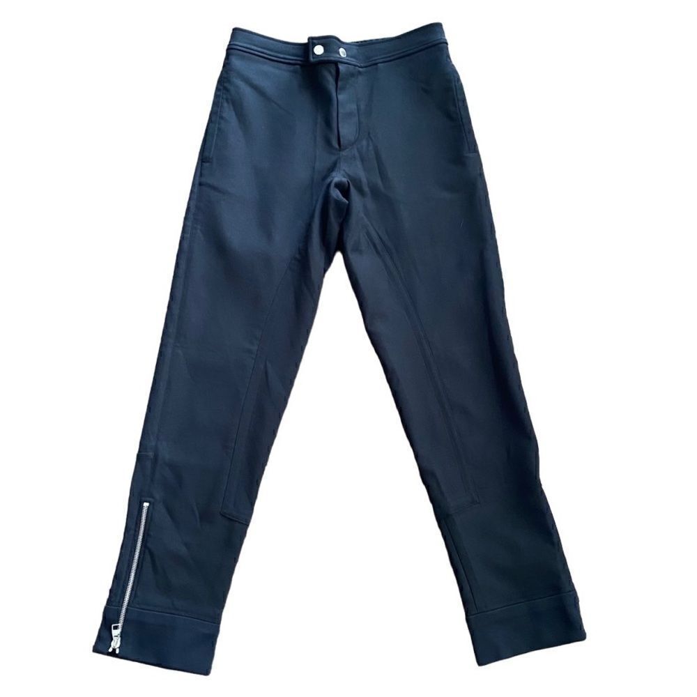 Alexander McQUEEN Trouser Jogger Pants Small Wool Blend Zipper Detail